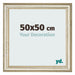 Cadre Photo 50x50cm Brillance Metallique MDF Lazio De Face Mesure | Yourdecoration.fr