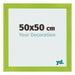 Cadre Photo 50x50cm Vert MDF Pisa De Face Mesure | Yourdecoration.fr