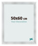 Cadre Photo 50x60cm Aluminium Brosse MDF Pisa De Face Mesure | Yourdecoration.fr