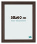Cadre Photo 50x60cm Chene Fonce MDF Lazio De Face Mesure | Yourdecoration.fr