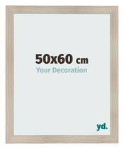 Cadre Photo 50x60cm Chene Rustique MDF Pisa De Face Mesure | Yourdecoration.fr