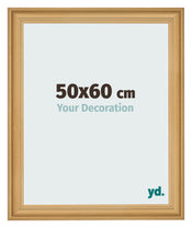 Cadre Photo 50x60cm De Pin Grain de Bois MDF Lazio De Face Mesure | Yourdecoration.fr