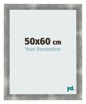 Cadre Photo 50x60cm Metal Vintage MDF Pisa De Face Mesure | Yourdecoration.fr