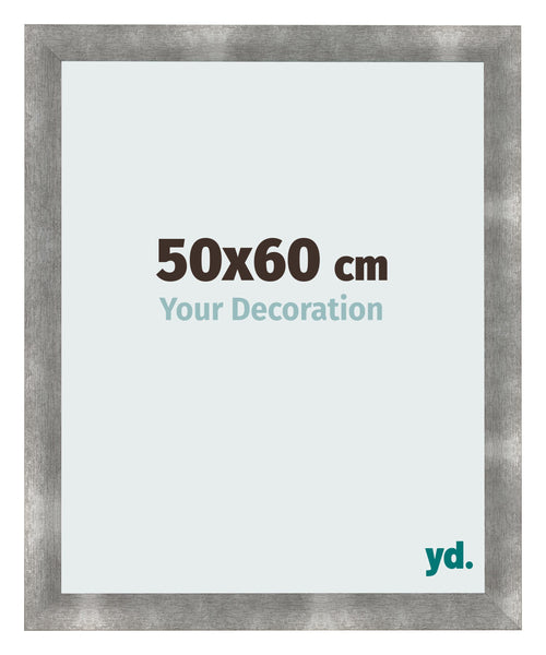 Cadre Photo 50x60cm Metal Vintage MDF Pisa De Face Mesure | Yourdecoration.fr