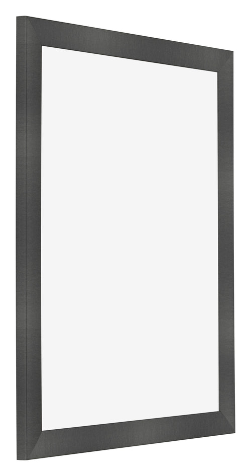 Cadre Photo 50x60cm Noir Argent Poli MDF Pisa De Face Oblique | Yourdecoration.fr