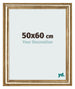 Cadre Photo 50x60cm Or Antique MDF Lazio De Face Mesure | Yourdecoration.fr