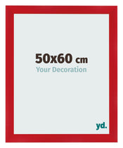 Cadre Photo 50x60cm Rouge MDF Pisa De Face Mesure | Yourdecoration.fr