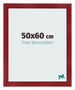 Cadre Photo 50x60cm Vin Rouge Patine MDF Pisa De Face Mesure | Yourdecoration.fr