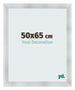 Cadre Photo 50x65cm Aluminium Brosse MDF Pisa De Face Mesure | Yourdecoration.fr