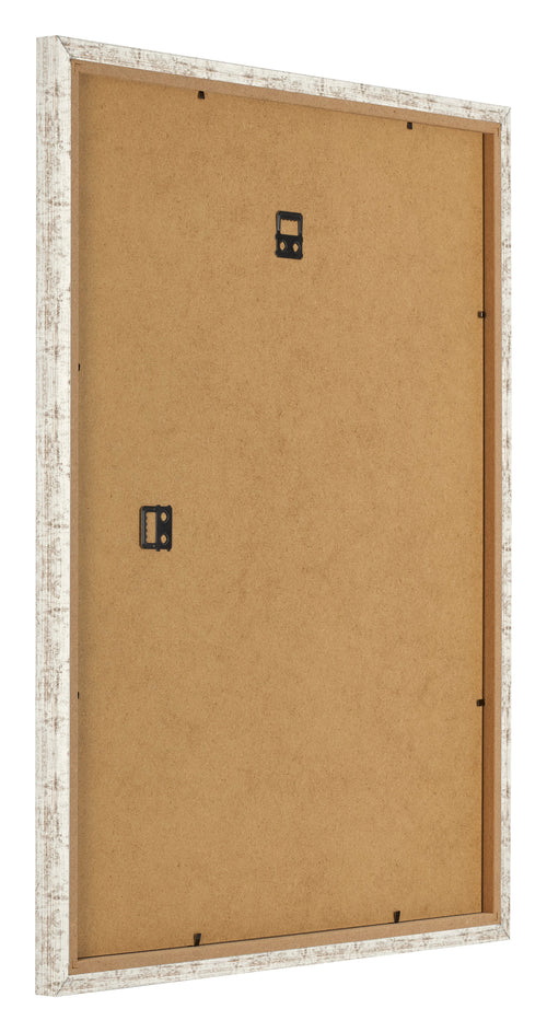 Cadre Photo 50x65cm Blanc Vintage MDF Bologna Arriere Oblique | Yourdecoration.fr