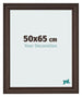 Cadre Photo 50x65cm Chene Fonce MDF Lazio De Face Mesure | Yourdecoration.fr