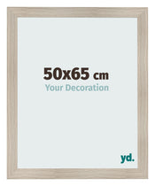 Cadre Photo 50x65cm Chene Rustique MDF Pisa De Face Mesure | Yourdecoration.fr