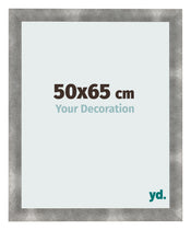 Cadre Photo 50x65cm Metal Vintage MDF Pisa De Face Mesure | Yourdecoration.fr