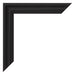 Cadre Photo 50x65cm Noir Grain de Bois MDF Lazio Detail Coin | Yourdecoration.fr