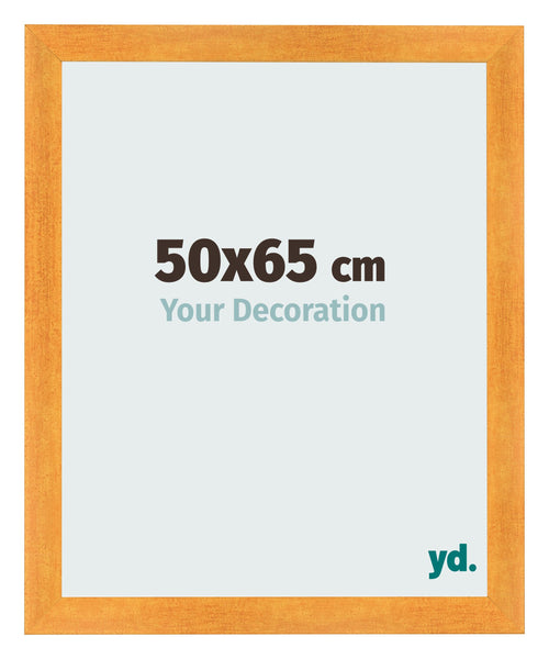 Cadre Photo 50x65cm Orange MDF Pisa De Face Mesure | Yourdecoration.fr