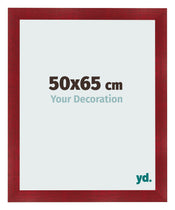 Cadre Photo 50x65cm Vin Rouge Patine MDF Pisa De Face Mesure | Yourdecoration.fr