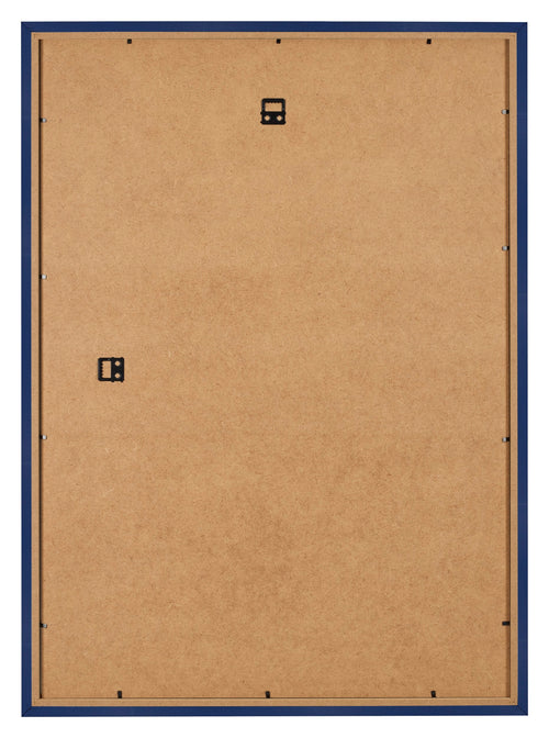 Cadre Photo 50x70cm Bleu Foncé Patiné MDF Bologna Arriere | Yourdecoration.fr