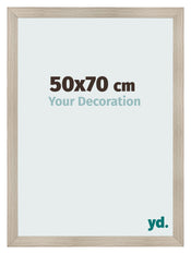 Cadre Photo 50x70cm Chene Rustique MDF Pisa De Face Mesure | Yourdecoration.fr