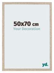 Cadre Photo 50x70cm Chêne Sonoma MDF Bologna De Face Mesure | Yourdecoration.fr