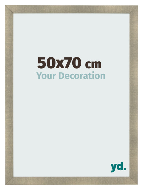 Cadre Photo 50x70cm Or Vintage MDF Pisa De Face Mesure | Yourdecoration.fr