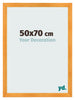 Cadre Photo 50x70cm Orange MDF Pisa De Face Mesure | Yourdecoration.fr