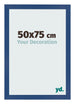 Cadre Photo 50x75 cm Bleu Fonce MDF Bologna De Face Mesure | Yourdecoration.fr