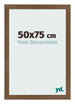 Cadre Photo 50x75 cm Chene Rustique MDF Bologna De Face Mesure | Yourdecoration.fr