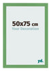 Cadre Photo 50x75 cm Vert MDF Bologna De Face Mesure | Yourdecoration.fr