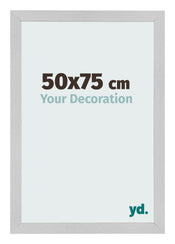 Cadre Photo 50x75cm Acier Inoxydable MDF Bologna De Face Mesure | Yourdecoration.fr