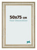 Cadre Photo 50x75cm Brillance Metallique MDF Lazio De Face Mesure | Yourdecoration.fr