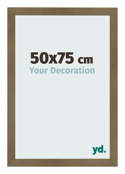 Cadre Photo 50x75cm Bronze Décor MDF Bologna De Face Mesure | Yourdecoration.fr