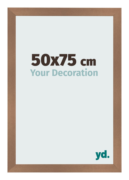 Cadre Photo 50x75cm Cuivre Décor MDF Bologna De Face Mesure | Yourdecoration.fr