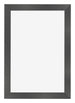 Cadre Photo 50x75cm Noir Argent Poli MDF Pisa De Face | Yourdecoration.fr
