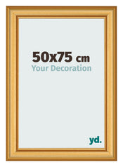 Cadre Photo 50x75cm Or Mat MDF Lazio De Face Mesure | Yourdecoration.fr