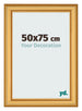 Cadre Photo 50x75cm Or Mat MDF Lazio De Face Mesure | Yourdecoration.fr