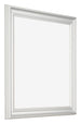 Cadre Photo 55x55cm Blanc Patine MDF Lazio De Face Oblique | Yourdecoration.fr