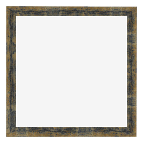 Cadre Photo 55x55cm Bleu Or Melange MDF Pisa De Face | Yourdecoration.fr