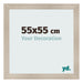 Cadre Photo 55x55cm Chene Rustique MDF Pisa De Face Mesure | Yourdecoration.fr