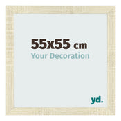 Cadre Photo 55x55cm Chene Sonoma MDF Pisa De Face Mesure | Yourdecoration.fr
