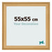 Cadre Photo 55x55cm De Pin Grain de Bois MDF Lazio De Face Mesure | Yourdecoration.fr