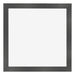 Cadre Photo 55x55cm Noir Argent Poli MDF Pisa De Face | Yourdecoration.fr