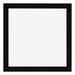 Cadre Photo 55x55cm Noir Argent Poli MDF Pisa De Face | Yourdecoration.fr