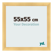 Cadre Photo 55x55cm Or Vintage MDF Pisa De Face Mesure | Yourdecoration.fr