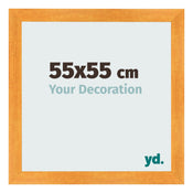 Cadre Photo 55x55cm Orange MDF Pisa De Face Mesure | Yourdecoration.fr