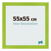 Cadre Photo 55x55cm Vert MDF Pisa De Face Mesure | Yourdecoration.fr