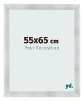 Cadre Photo 55x65cm Aluminium Brosse MDF Pisa De Face Mesure | Yourdecoration.fr