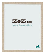 Cadre Photo 55x65cm Chêne Sonoma MDF Bologna De Face Mesure | Yourdecoration.fr