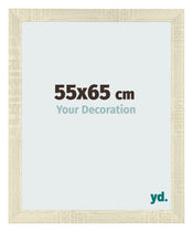 Cadre Photo 55x65cm Chene Sonoma MDF Pisa De Face Mesure | Yourdecoration.fr