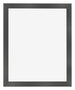 Cadre Photo 55x65cm Noir Argent Poli MDF Pisa De Face | Yourdecoration.fr