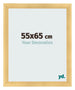 Cadre Photo 55x65cm Or Vintage MDF Pisa De Face Mesure | Yourdecoration.fr